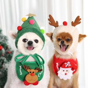 Green Terry Cloth Christmas Clothes for Dogs