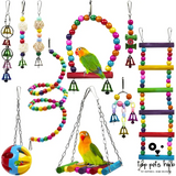 10-Piece Parrot Toy Set