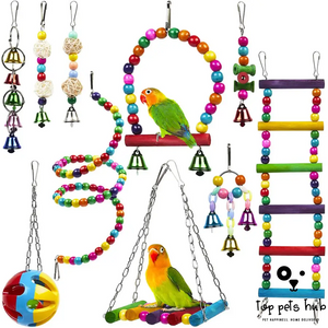 10-Piece Parrot Toy Set