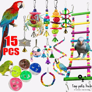 10-Piece Parrot Toy Set