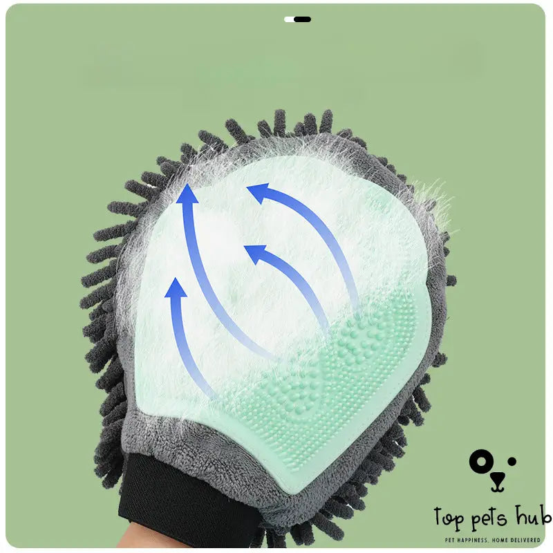 2-in-1 Grooming Glove for Pets