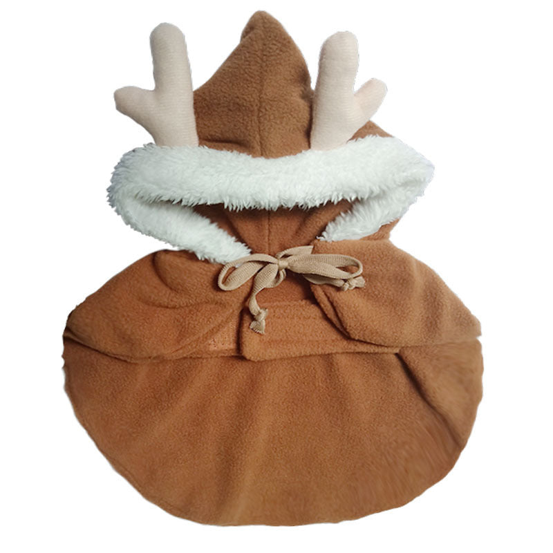 Cute Christmas Cloak with Hood for Pets