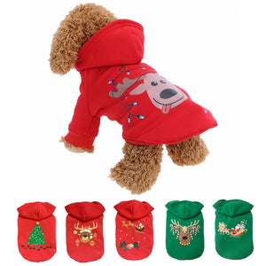 Cotton Sweater Coat for Christmas Pets