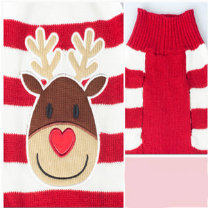 Moose Pattern Christmas Sweater for Dogs