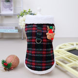 Christmas Plaid Vest for Two-Legged Pets