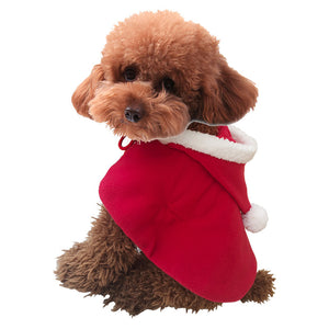 Cute Christmas Cloak with Hood for Pets