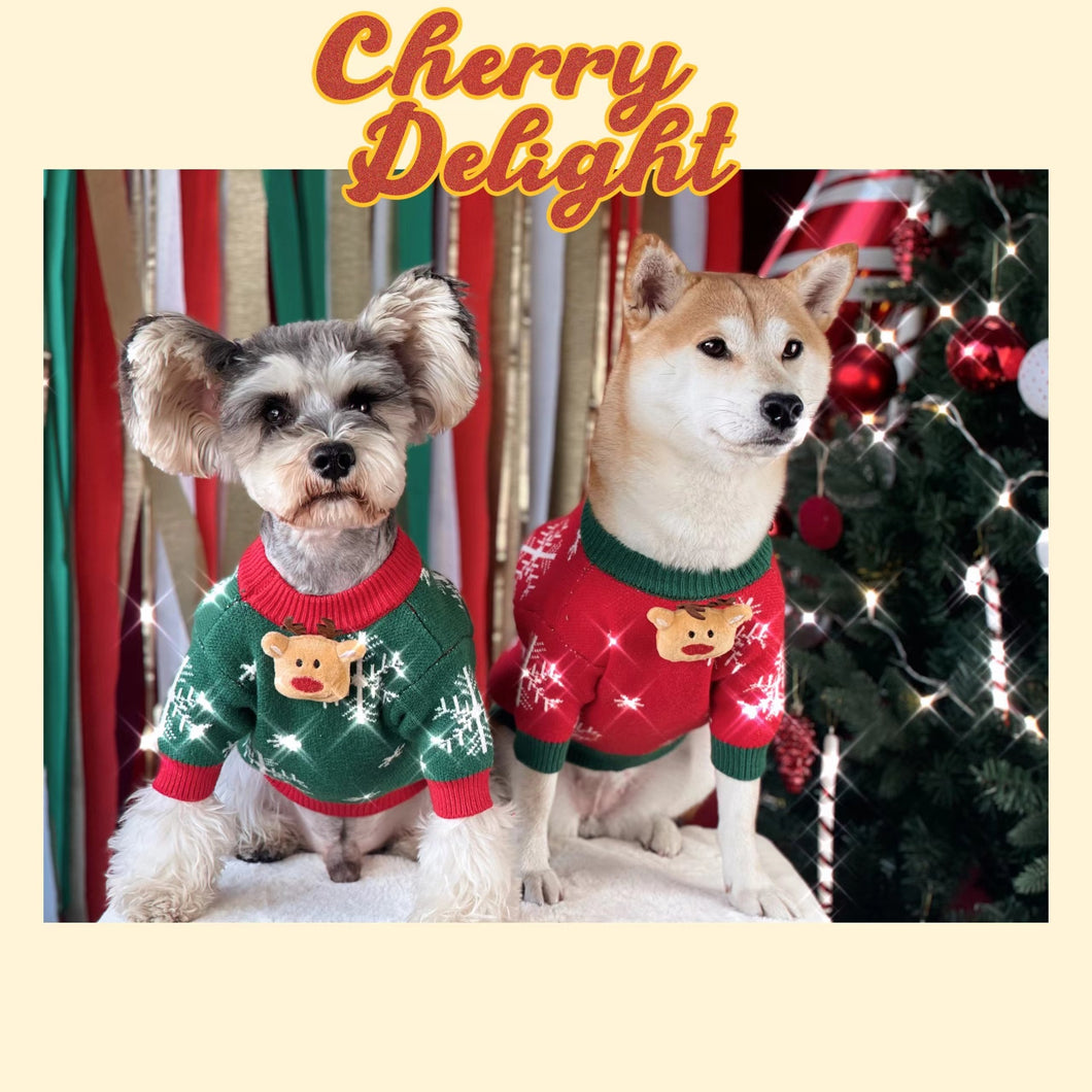 Christmas Padded Dog Sweater