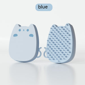Silicone Comb for Cats with Pet-Friendly Sponge