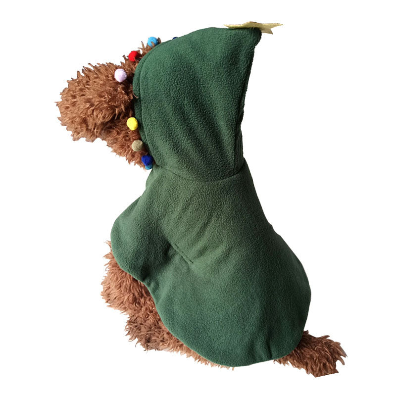 Cute Christmas Cloak with Hood for Pets