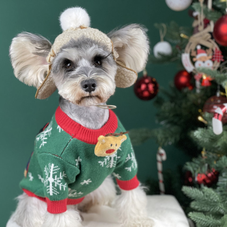 Christmas Padded Dog Sweater