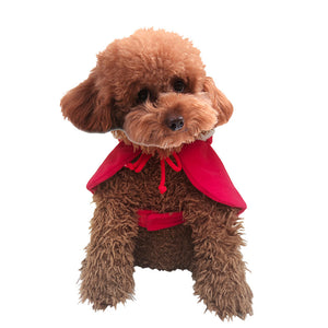 Cute Christmas Cloak with Hood for Pets