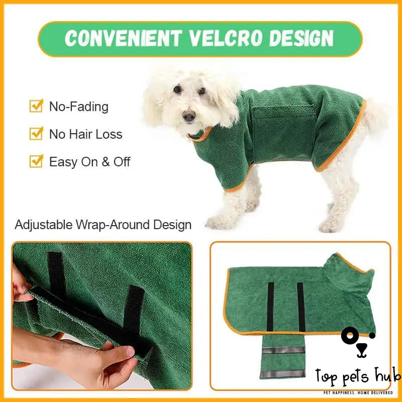 DryPaws Absorbent Pet Bathrobe