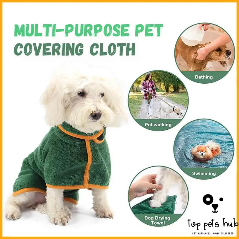 DryPaws Absorbent Pet Bathrobe