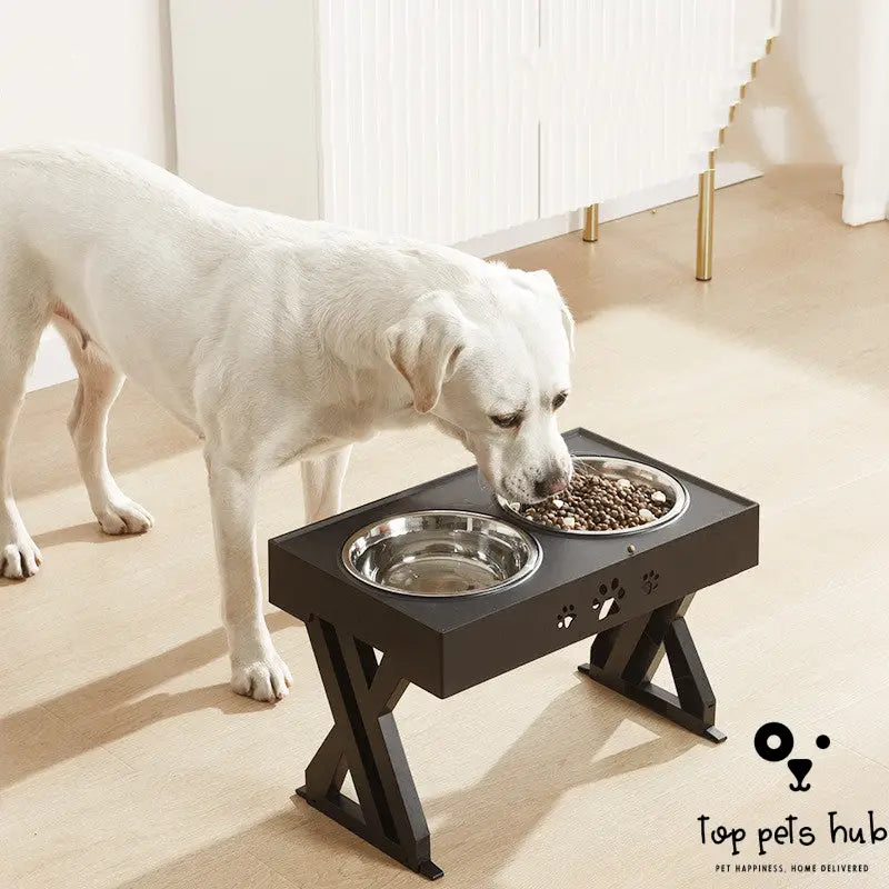 Adjustable Stainless Steel Pet Food Bowl