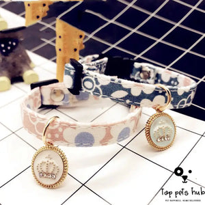 Adjustable Sweet Floral Pet Collar