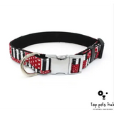 Adjustable Metal Buckle Fabric Collar for Small