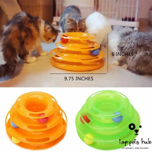 Trilaminar Crazy Ball Disk Interactive Cat Toy