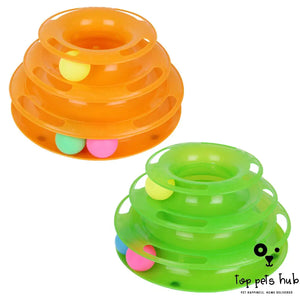 Trilaminar Crazy Ball Disk Interactive Cat Toy