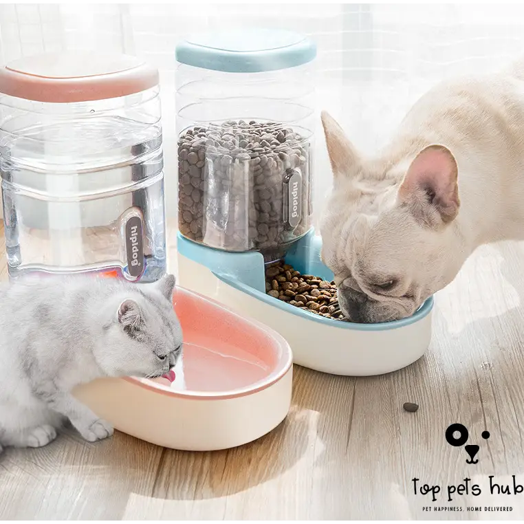 Automatic Feeder and Drinking Fountain for Pet Dogs