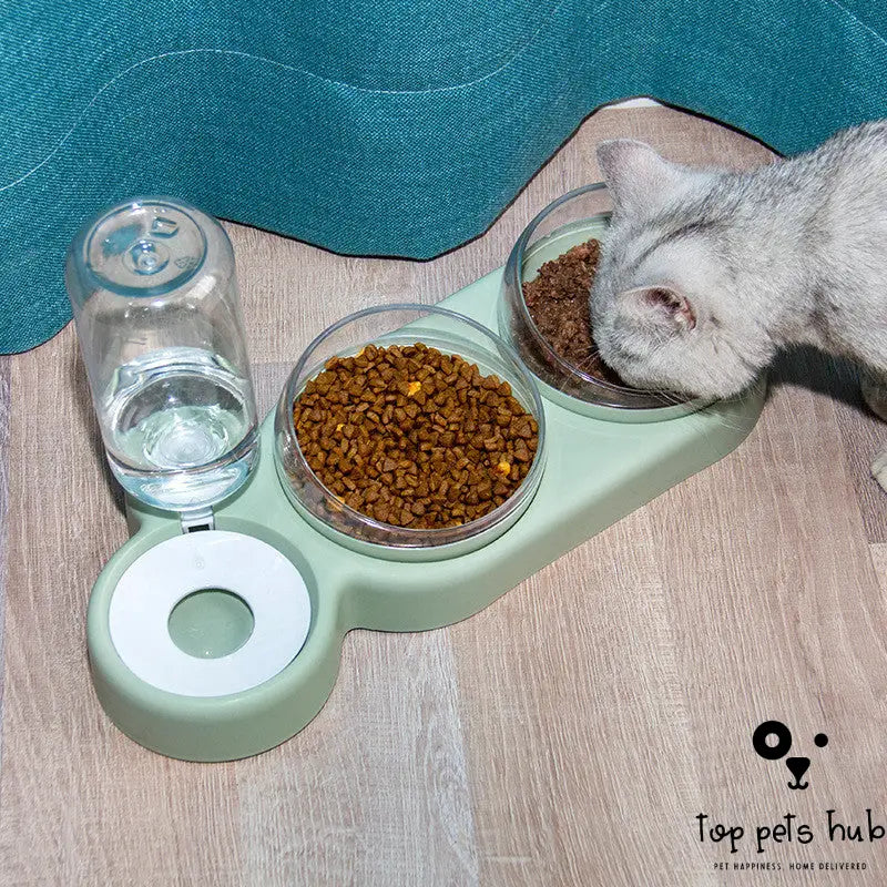 AquaFeed Automatic Pet Feeder with Water Fountain