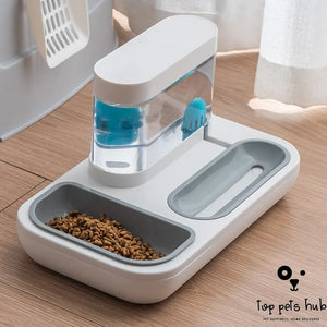 Automatic Pet Cat Feeder and Water Dispenser
