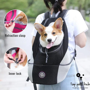 Portable Double Shoulder Dog Carrier Backpack