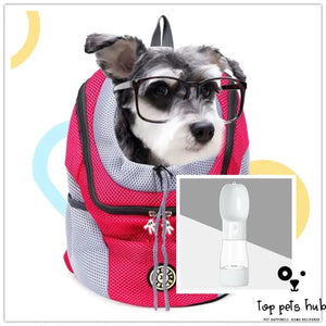 Portable Double Shoulder Dog Carrier Backpack