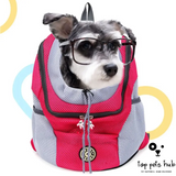 Portable Double Shoulder Dog Carrier Backpack