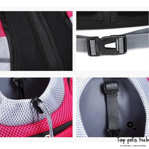 Portable Double Shoulder Dog Carrier Backpack