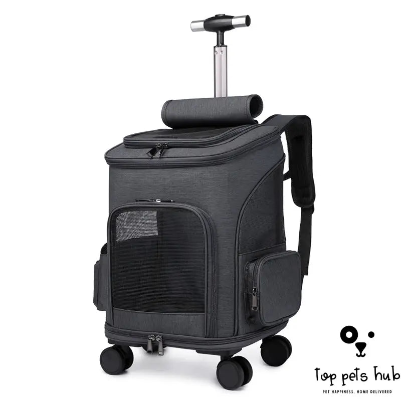 TravelComfy Pet Trolley Backpack