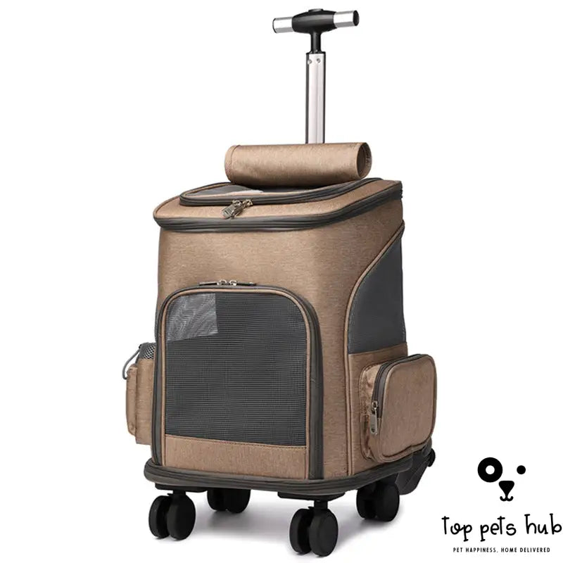 TravelComfy Pet Trolley Backpack