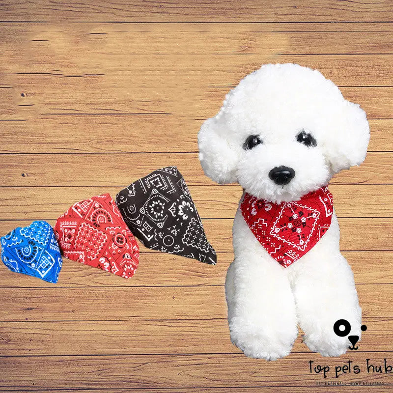 Adjustable Neck Scarf Bandana Collar for Pets