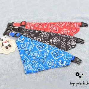 Adjustable Neck Scarf Bandana Collar for Pets