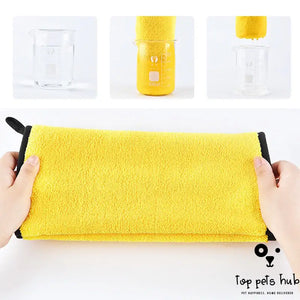 Absorbent Plus-sized Shower Bath Towel for Pets