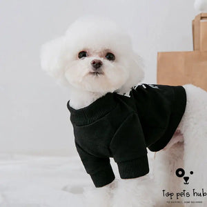 Stylish Bear Print Dog Sweater