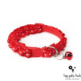 Sweet Pet Collar with Lace and Bell