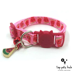 BellMeow Print Cat Collar with Bell