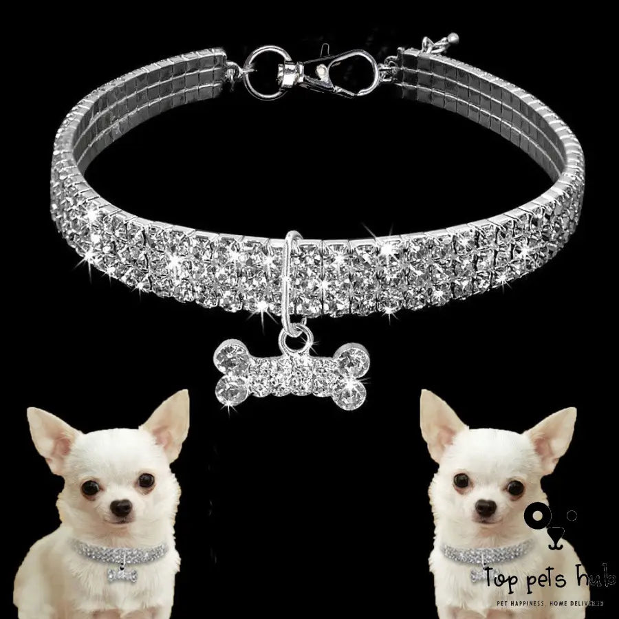 SparklePup Bling Rhinestone Dog Collar