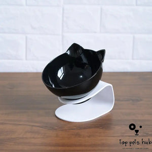 CerviSafe Non-Slip Double Cat Bowl with Raised Stand