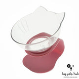 CerviSafe Non-Slip Double Cat Bowl with Raised Stand