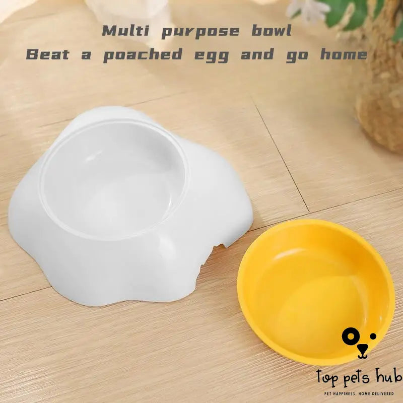 Egg-shaped Pet Bowl Drinking Water