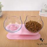 Inclined Food Cat Ear Pet Bowl