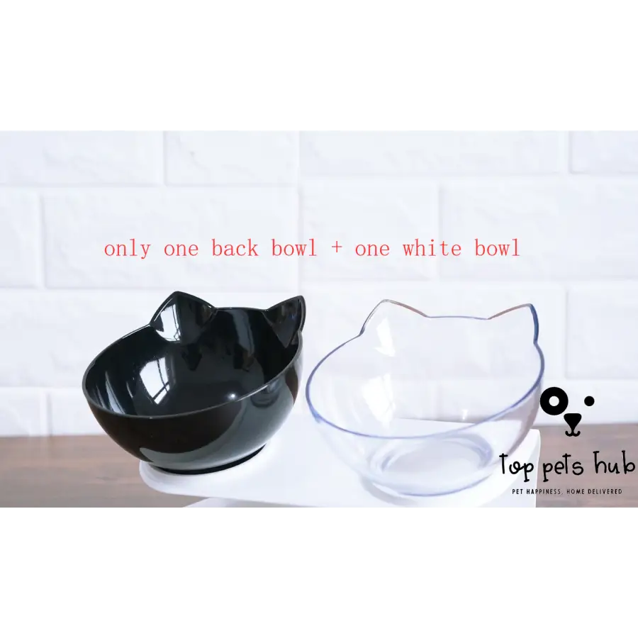 Inclined Food Cat Ear Pet Bowl