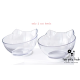 Inclined Food Cat Ear Pet Bowl