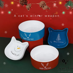 Christmas Cat Bowl