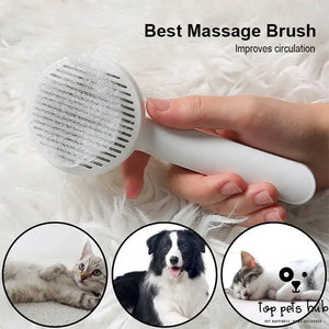 Self Cleaning Slicker Cat Grooming Brush for Dogs and Cats