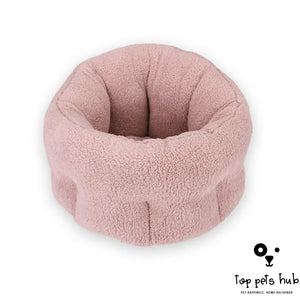 Cotton Lint Dog House Calming Bed