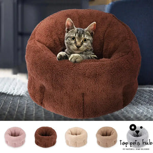 Cotton Lint Dog House Calming Bed