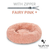 CozyPaws Fluffy Donut Dog Bed