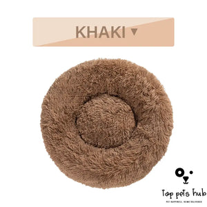 CozyPaws Fluffy Donut Dog Bed